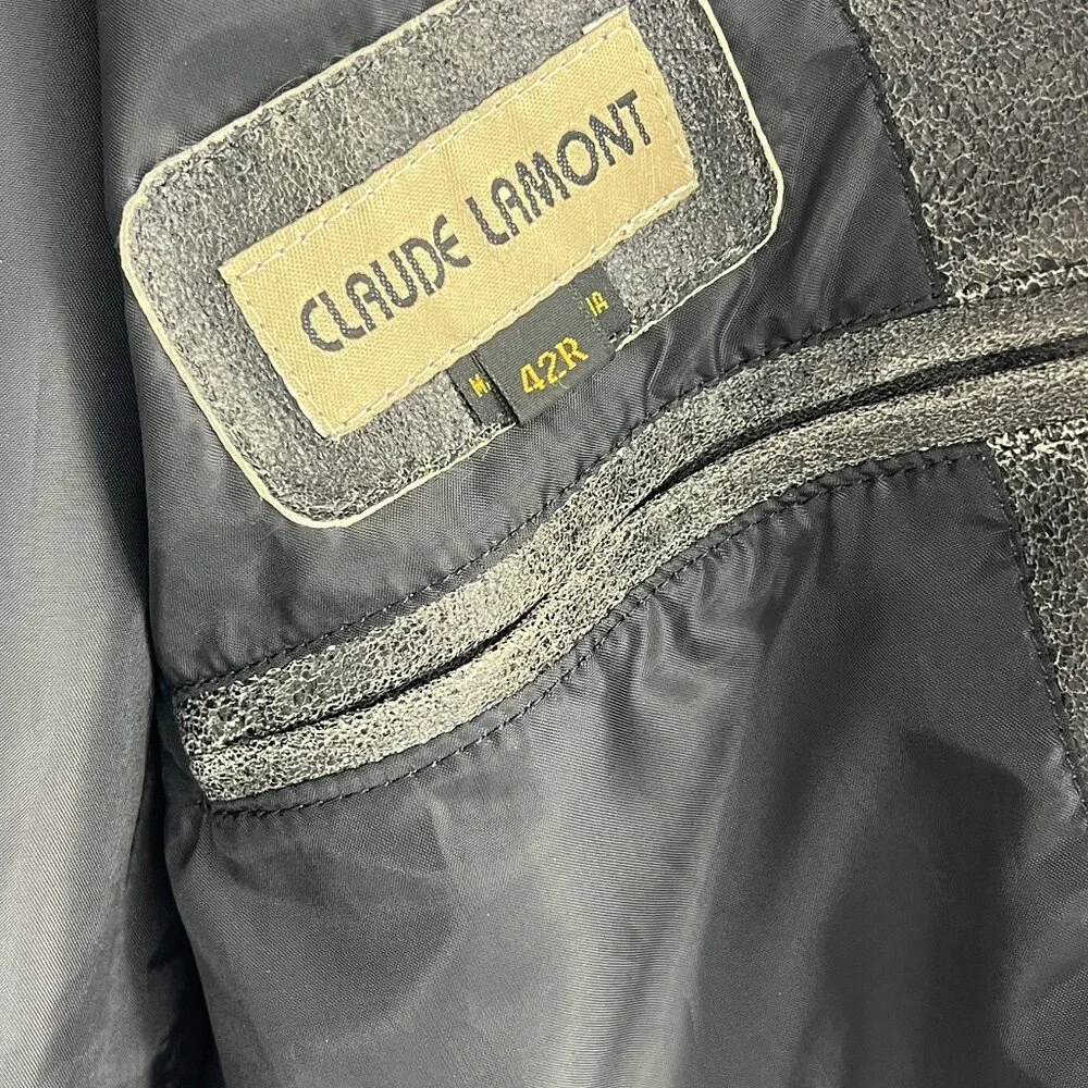 Vintage Claude Lamont Leather Jacket 42R - Picture 9 of 13
